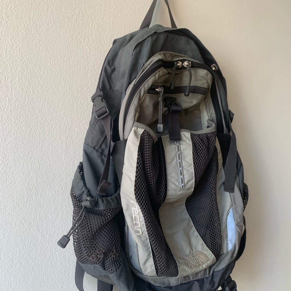 Well-Loved Gray The North Face Recon Backpack
